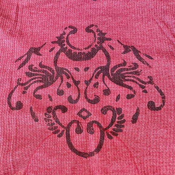 America Buddha Long Sleeve Yoga Meditate Pullover Button Front Top Sz S #04 - Picture 9 of 9